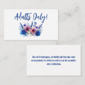 Nur Erwachsene! Pastell Whispers Meadows Collectio Begleitkarte (Vorne/Hinten)