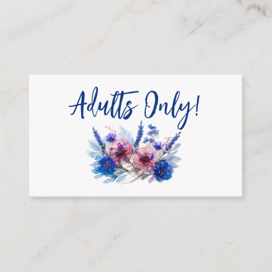 Nur Erwachsene! Pastell Whispers Meadows Collectio Begleitkarte (Vorderseite)