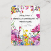 Nur Erwachsene 🌻 💗 🌹 Sammelkarte für Schattenbl Visitenkarte (Rückseite)