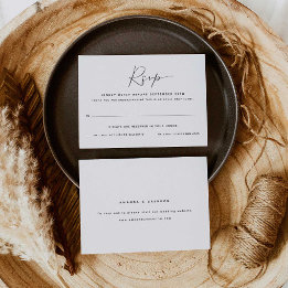 Nur Erwachsene | Two Guest Wedding RSVP Card