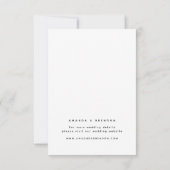 Nur Erwachsene | Two Guest Wedding RSVP Card Karte (Rückseite)