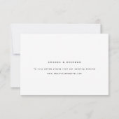 Nur Erwachsene | Two Guest Wedding RSVP Card Karte (Rückseite)