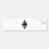 Nur Ethereum-Logo Autoaufkleber (Vorne)