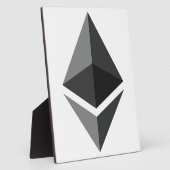 Nur Ethereum-Logo Fotoplatte (Seite)
