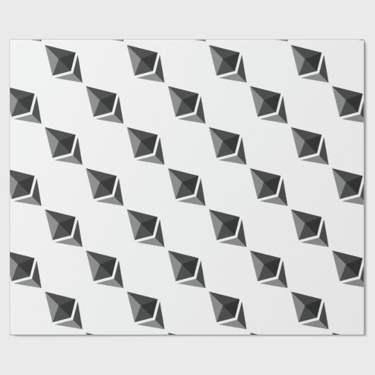 Nur Ethereum-Logo Geschenkpapier (Flach)