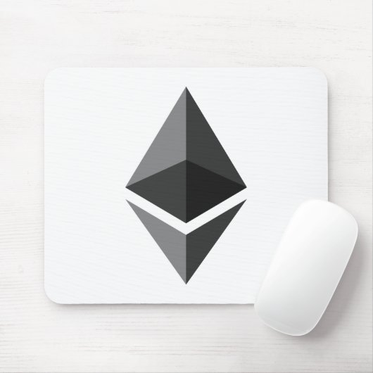 Nur Ethereum-Logo Mousepad (Mit Mouse)