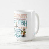 Nur etwas Besseres als der erste Fisch eines Fisch Kaffeetasse (VorderseiteRechts)