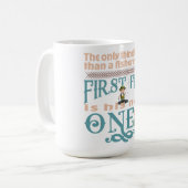 Nur etwas Besseres als der erste Fisch eines Fisch Kaffeetasse (Vorderseite Links)