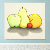 Nur etwas Obst Leinwanddruck (Insitu (Holzboden))