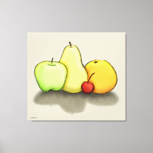 Nur etwas Obst Leinwanddruck (Vorderseite)