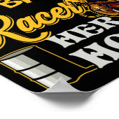 Nur etwas Verrücktes als ein Fass, das ihr Pferd u Poster (Ecke)