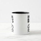 Nur Fahrräder des Coolen Vaters Tasse (Zentrum)