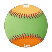 Nur Farbabstufungen - orange und grün Baseball (Rückseite)