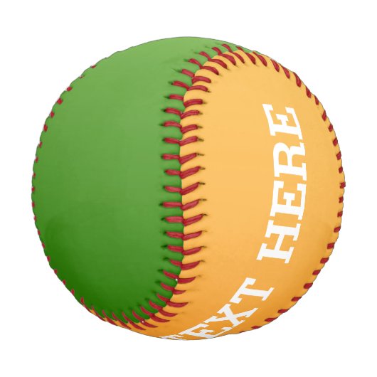 Nur Farbabstufungen - orange und grün Baseball (Schrägansicht)