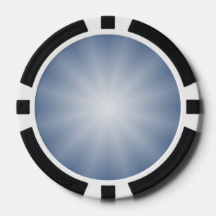 Nur Farbabweichungen Stern - blau Pokerchips