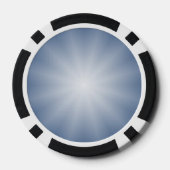 Nur Farbabweichungen Stern - blau Pokerchips (Rückseite)