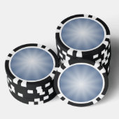 Nur Farbabweichungen Stern - blau Pokerchips (Stapel)