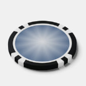 Nur Farbabweichungen Stern - blau Pokerchips (Einzeln)