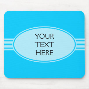NUR FARBE / BUTTON BANNER weiß + Ihr Text Mousepad