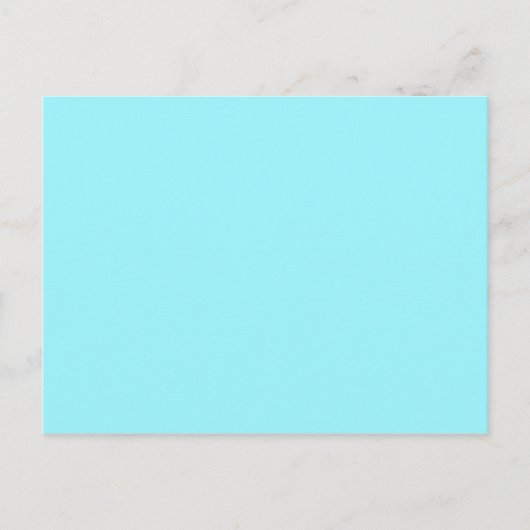 NUR FARBE - Cyan Postkarte (Vorderseite)