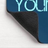 NUR FARBE / dunkelblau + Ihr Text Mousepad (Ecke)