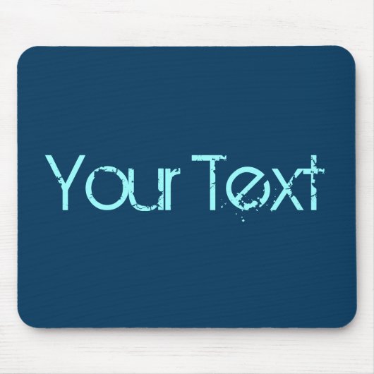 NUR FARBE / dunkelblau + Ihr Text Mousepad (Vorne)