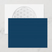 NUR FARBE - dunkelblau Postkarte (Vorne/Hinten)
