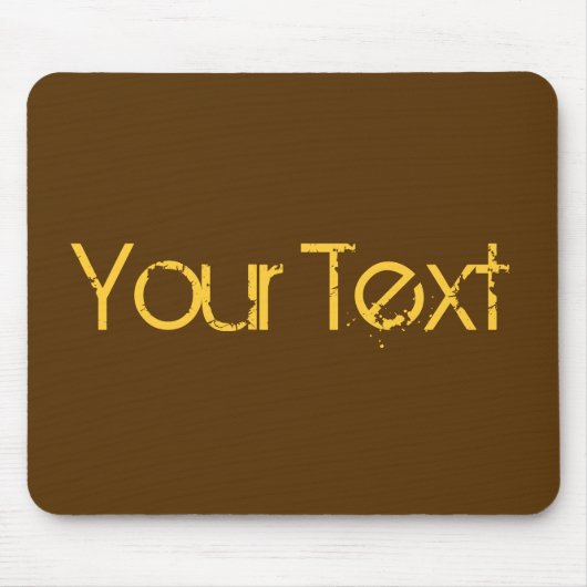 NUR FARBE / dunkelbraun + Ihr Text Mousepad (Vorne)