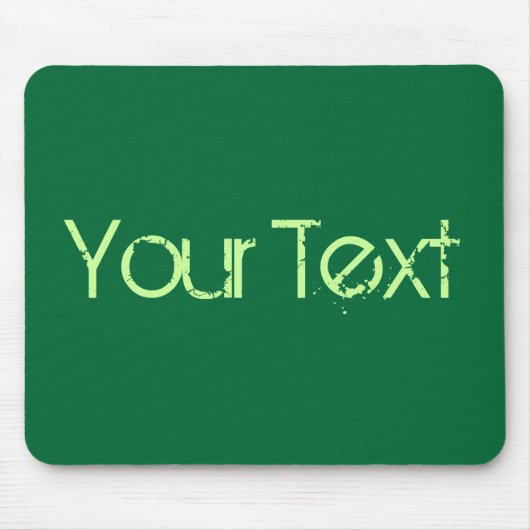 NUR FARBE / dunkelgrün + Ihr Text Mousepad (Vorne)
