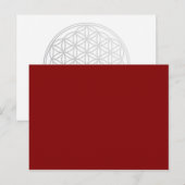 NUR FARBE - dunkelrot Postkarte (Vorne/Hinten)