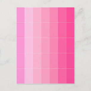 Nur Farbe, heiß rosa Ombre Postkarte