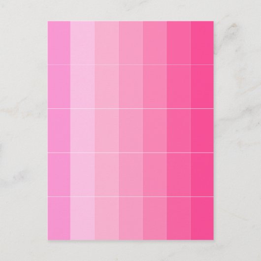 Nur Farbe, heiß rosa Ombre Postkarte (Vorderseite)