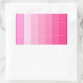 Nur Farbe, heiß rosa Ombre Rechteckiger Aufkleber (Tasche)
