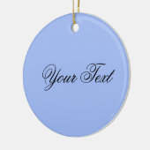 NUR FARBE / hellblau + Ihr Text Keramikornament (Links)