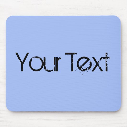 NUR FARBE / hellblau + Ihr Text Mousepad (Vorne)
