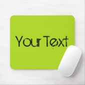 NUR FARBE / Hellgrün + Ihr Text Mousepad (Mit Mouse)