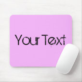 NUR FARBE / hellrosa + Ihr Text Mousepad (Mit Mouse)