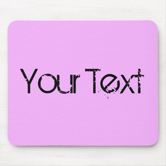 NUR FARBE / hellrosa + Ihr Text Mousepad (Vorne)