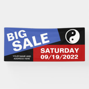 Nur Farbe Hintergrund - blau rot + Ihre Ideen Banner