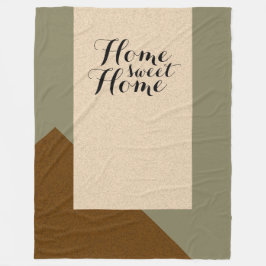 Nur Farbe Hintergrund - braun beige + Ihre Ideen Fleecedecke