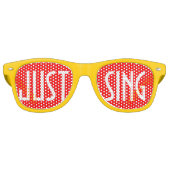 Nur Farbe Hintergrund - Feuer rot + Ihre Ideen Partybrille (Vorderseite)