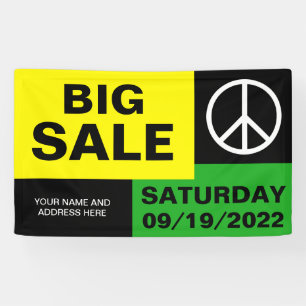 Nur Farbe Hintergrund - gelb grün + Ihre Ideen Banner