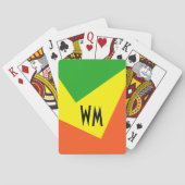 Nur Farbe Hintergrund - grünes Zitronengelb aus Gr Spielkarten (Rückseite)