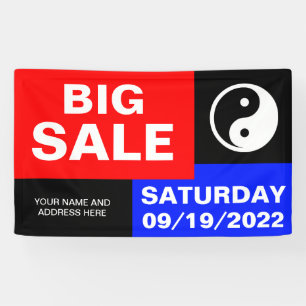 Nur Farbe Hintergrund - königsblau + Ihre Ideen Banner