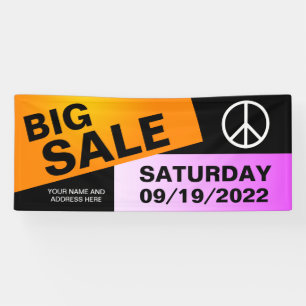 Nur Farbe Hintergrund - orange pink + Ihre Ideen Banner