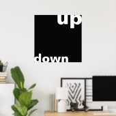 Nur Farbe Hintergrund - schwarz + Ihre Ideen Poster (Heimbüro)