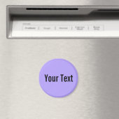 NUR FARBE / Leichte violette Farbe + Ihr Text Magnet (In Situ (Geschirrspüler))