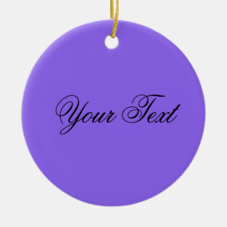 NUR FARBE / lila + Ihr Text Keramikornament