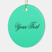 NUR FARBE / minze + Ihr Text Keramikornament (Links)