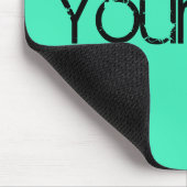 NUR FARBE / minze + Ihr Text Mousepad (Ecke)
